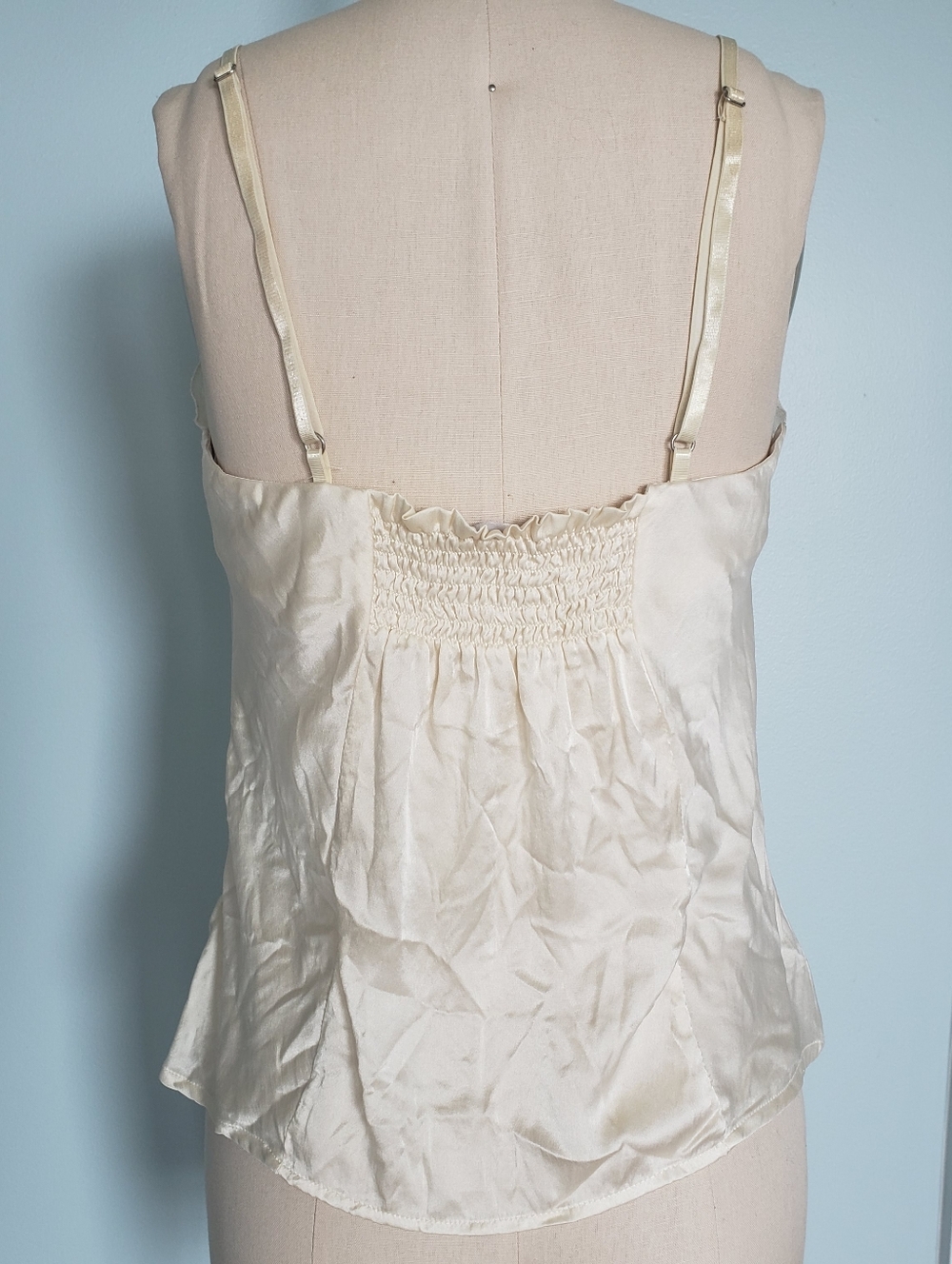 Silk Ivory Camisole, M - Picture 6 of 10